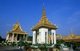 Cambodia: Wat Preah Keo Morokat (Silver Pagoda, Temple of the Emerald Buddha) (left) with the King Norodom pavilion (centre)