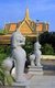 Cambodia: Singha or lion statues in the Silver Pagoda compound, Royal Palace and Silver Pagoda, Phnom Penh